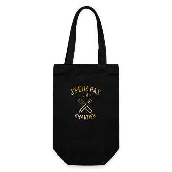 J peux pas j ai Chantier - Sac à bouteille - noir - Devant