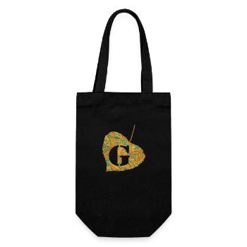 Sheet E 95 g - Gift Bag for Bottles - black - Front
