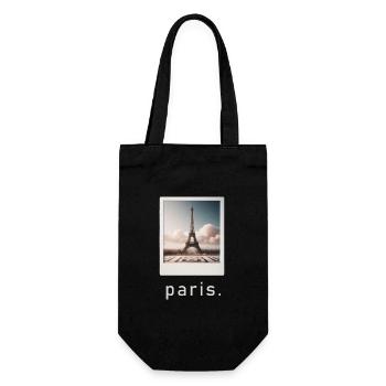 Tour Eiffel Paris Rétro Photo - Sac à bouteille - noir - Devant