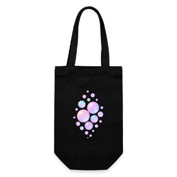 Dreamy Bubbles - Gift Bag for Bottles - black - Front