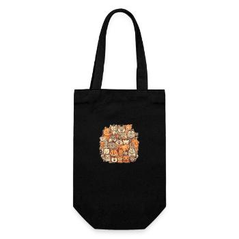 Animaux drôles, motif animal pour enfants mignons - Sac à bouteille - noir - Devant