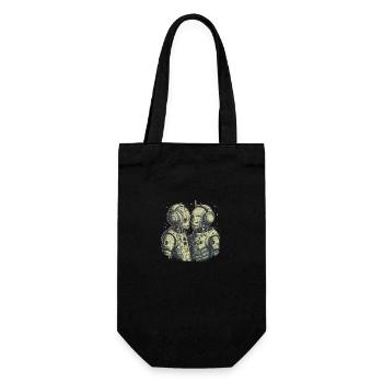 Deux cyborgs amoureux - Love is love - Sac à bouteille - noir - Devant
