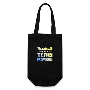 Fussball Team - Geschenkbeutel für Flaschen - Schwarz - Vorne