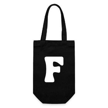 F - Gift Bag for Bottles - black - Front