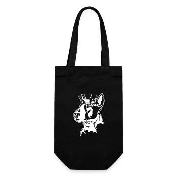 Bull Terrier Bull Terrier Crown Dog Chiens Wilsigns - Sac à bouteille - noir - Devant