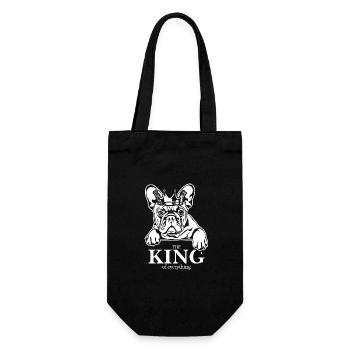 Bouledogue français roi de tout Wilsigns - Sac à bouteille - noir - Devant