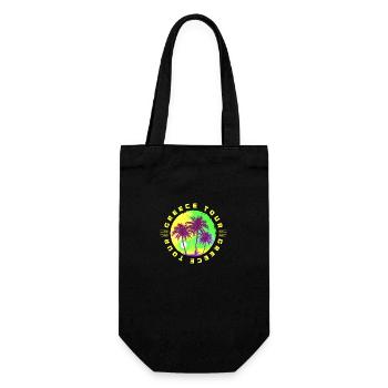 Greece Tour Palm Tree Holidays - Gift Bag for Bottles - black - Front