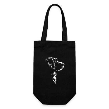 Goldendoodle chien Silhouette de chien Wilsigns - Sac à bouteille - noir - Devant