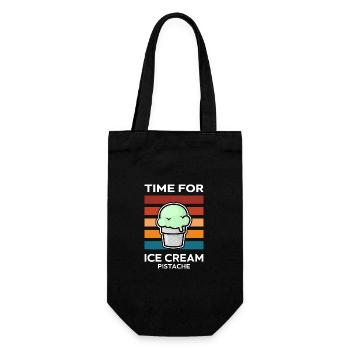 C’est l’heure de la pistache à la crème glacée - Sac à bouteille - noir - Devant