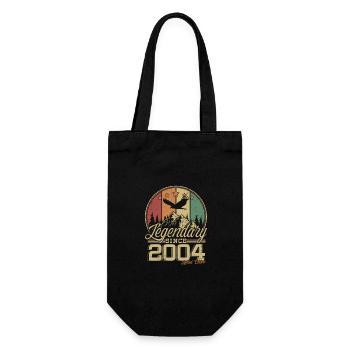 Légendaire depuis 2004 Vintage cadeau d’anniversaire - Sac à bouteille - noir - Devant