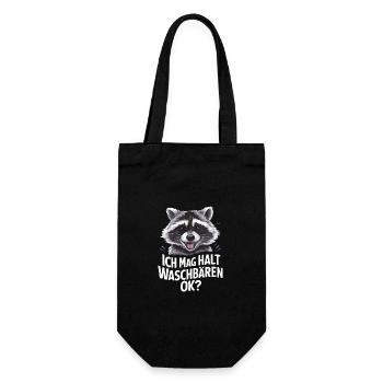 Raton laveur Animal Barbade Raton laveur - Sac à bouteille - noir - Devant