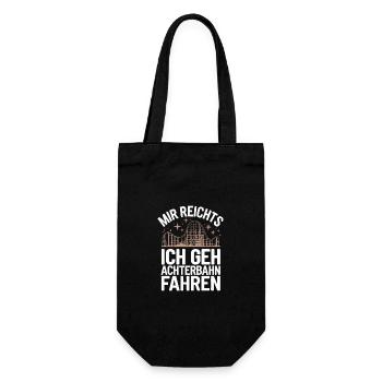 Roller Coaster Amusement Park Roller Coaster - Gift Bag for Bottles - black - Front