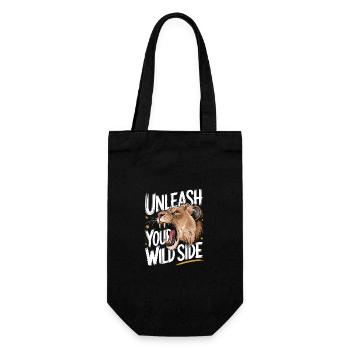 Lion Lion Animal Africa - Gift Bag for Bottles - black - Front