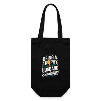 Husband, Spouse, Family, Wedding - Gift Bag for Bottles - black - Front