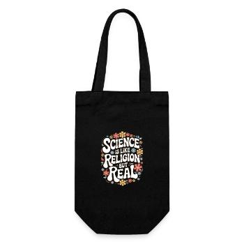 Atheismus Atheist Anti-Religion Agnostiker - Geschenkbeutel für Flaschen - Schwarz - Vorne