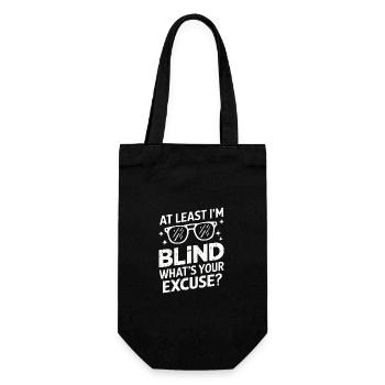 Blind blindness Visually impaired people - Gift Bag for Bottles - black - Front