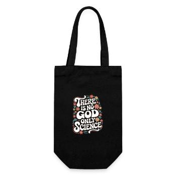 Atheism, Atheist, Anti-Religion, Agnostic - Gift Bag for Bottles - black - Front
