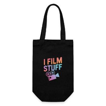 Filmmaker Film Director Cinematographer Film - Gift Bag for Bottles - black - Front