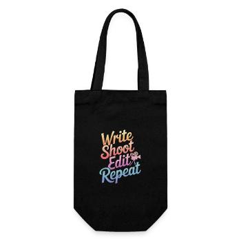 Filmmaker Film Director Cinematographer Film - Gift Bag for Bottles - black - Front