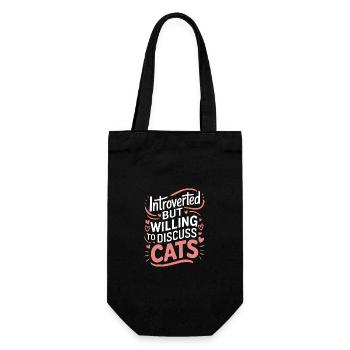 Introvert, antisocial, introvert - Gift Bag for Bottles - black - Front