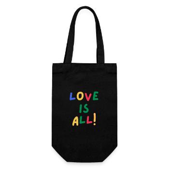 L’AMOUR EST TOUT - Sac à bouteille - noir - Devant