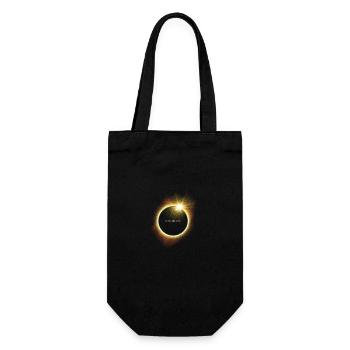 Eclipse totale de Soleil - lundi 8 avril 2024 - Sac à bouteille - noir - Devant