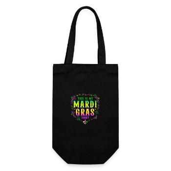Mardi Gras Funny Party Costume 2023 Ceci est mon - Sac à bouteille - noir - Devant