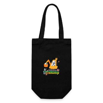 Ostereier Jagd Shirt für Kinder Kleinkinder Lustig - Geschenkbeutel für Flaschen - Schwarz - Vorne