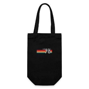 Toll seit 1978 Geschenke zum 45. Geburtstag 45 Jahre - Geschenkbeutel für Flaschen - Schwarz - Vorne