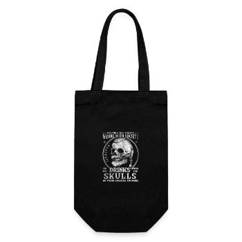 Wrong Society, Drink From The Skull Of Your - Gift Bag for Bottles - black - Front