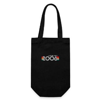 Toll seit 2006 Geschenke zum 17. Geburtstag 17 Jahre - Geschenkbeutel für Flaschen - Schwarz - Vorne