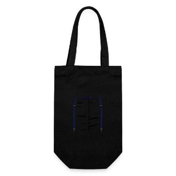 Bow Tie Suspenders Valentines Day and Back to - Gift Bag for Bottles - black - Front