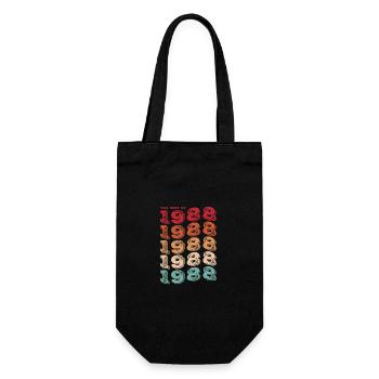 Jahrgang 1988 Geschenke Legende für 35 Jahre - 35 Jahre - Geschenkbeutel für Flaschen - Schwarz - Vorne