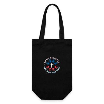 God's Children Are Not For Sale - Gift Bag for Bottles - black - Front