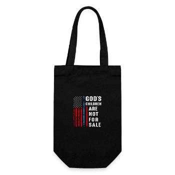 God's Children Are Not For Sale - Gift Bag for Bottles - black - Front