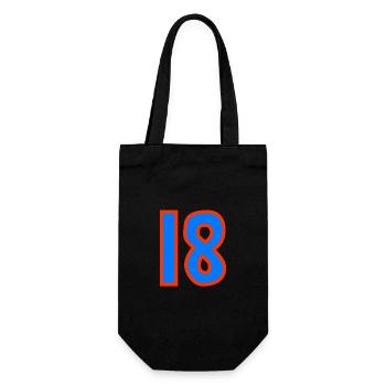 ANNIVERSARY. HAPPY BIRTHDAY. HAPPY BIRTHDAY. - Gift Bag for Bottles - black - Front