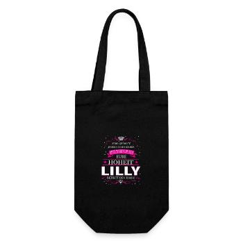 Your Highness Lilly enters the room - Gift Bag for Bottles - black - Front
