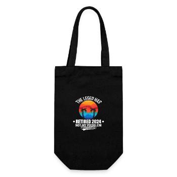 The Legend Has Retired 2024 Not My Problem - Gift Bag for Bottles - black - Front
