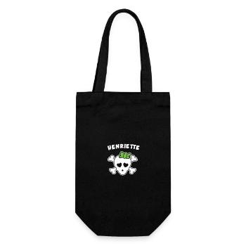 Pirate Henriette Design for girls and women - Gift Bag for Bottles - black - Front