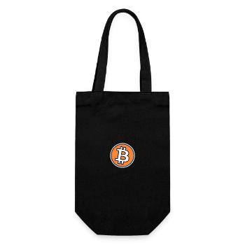 Orange Bitcoin Logo - Sac à bouteille - noir - Devant