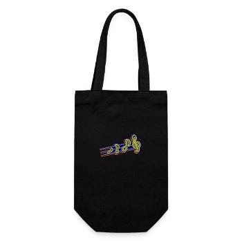 Notes de musique Icône de musique - Sac à bouteille - noir - Devant