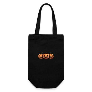 Pumpkin Halloween Comic Party - Gift Bag for Bottles - black - Front