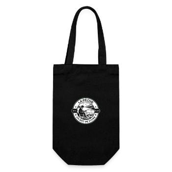 Fishing, a way of life - Gift Bag for Bottles - black - Front