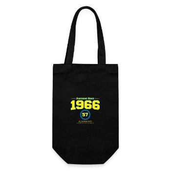 Awesome 1966 Shirt für Männer Frauen 57 Jahre alt 57. - Geschenkbeutel für Flaschen - Schwarz - Vorne