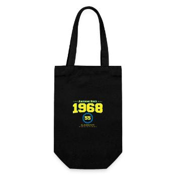 Super chemise 1968 pour hommes femmes 55 ans 55ème - Sac à bouteille - noir - Devant