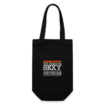 I Hate Being Sexy, but I'm a German for Pretty - Gift Bag for Bottles - black - Front