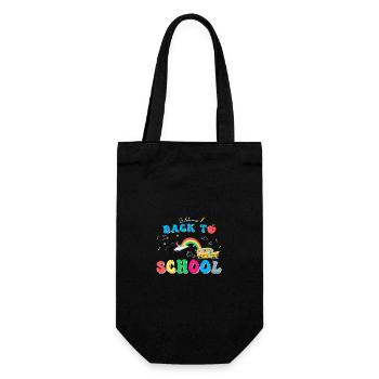Welcome Back To School First Day of School - Gift Bag for Bottles - black - Front