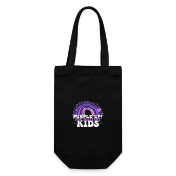 Purple Up For Military Kids Military Child Month - Gift Bag for Bottles - black - Front