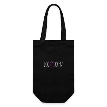 Dog Crew Heart - Gift Bag for Bottles - black - Front