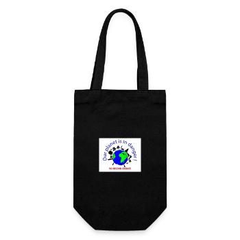 Planet in danger - Gift Bag for Bottles - black - Front